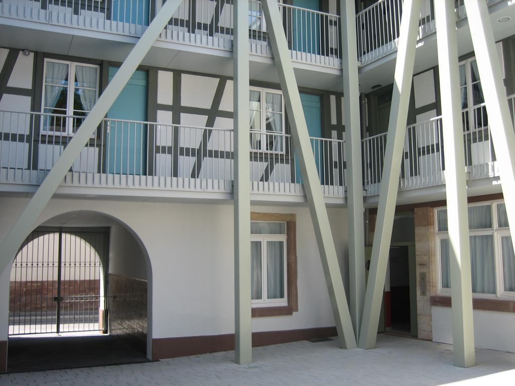 Cour intérieur de la résidence Charles de Foucauld à Strasbourg